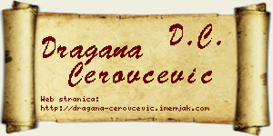 Dragana Cerovčević vizit kartica